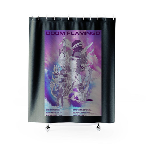 Doom Flamingo 2019 Tour Shower Curtains