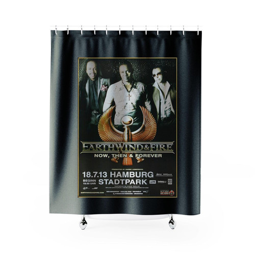 Earthwind & Fire Now And Then Hamburg 2013 Postr Shower Curtains