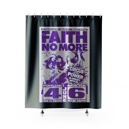 Faith No More Portland And Seattle Concert Shower Curtains