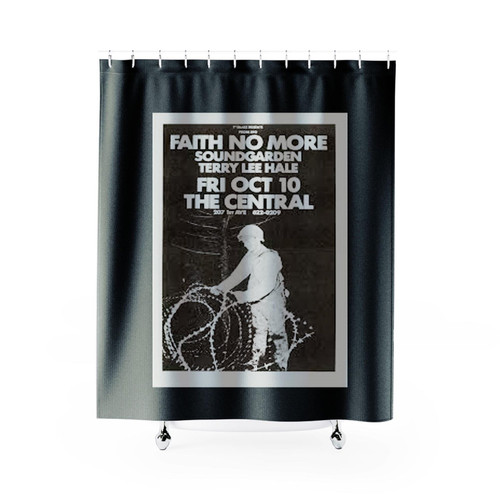 Faith No More Soundgarden 1986 Seattle Concert Shower Curtains