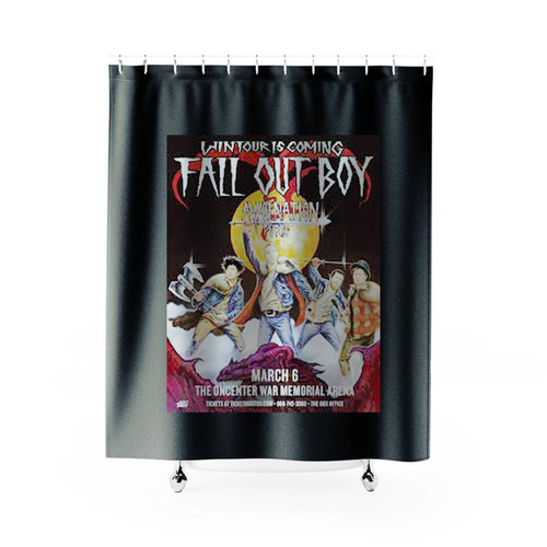 Fall Out Boy Awolnation Pvris Wintour Is Coming 2011 Syracuse Concert Shower Curtains
