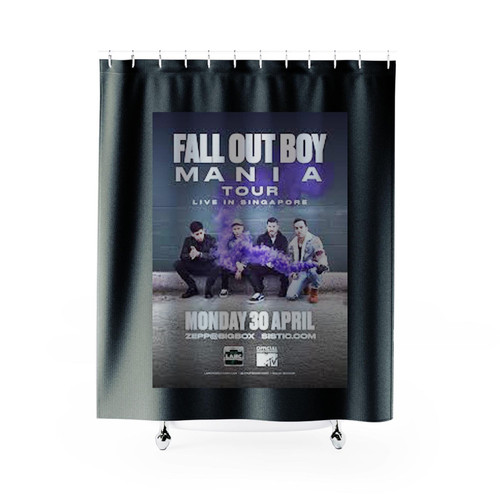 Fall Out Boy Mania Tour Live In Singapore 2018 Concer Shower Curtains
