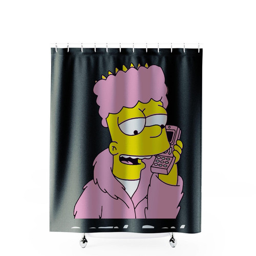 Bart Simpson Cozy Boy Shower Curtains
