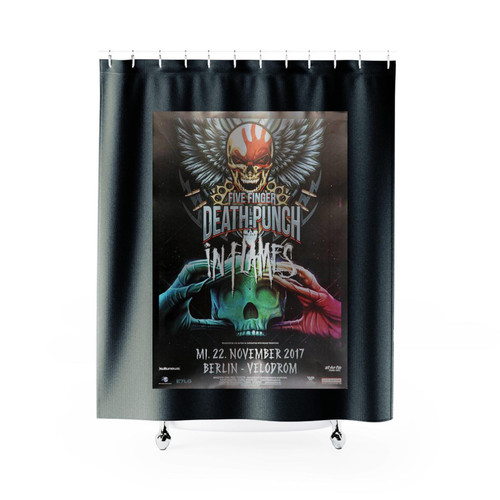 Five Finger Death Punch And Justice For None Berlin 2017 Shower Curtains