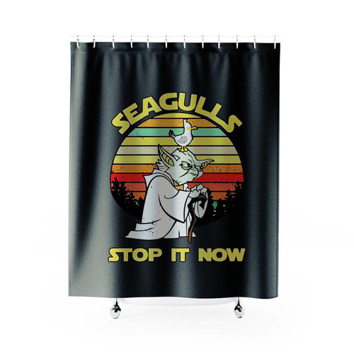 Seagulls Stop It Now Yoda Star Wars Jedi Shower Curtains