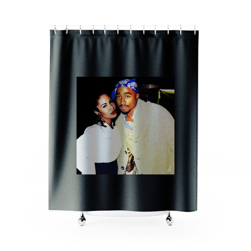 Selena Quintanilla And Tupac Shower Curtains