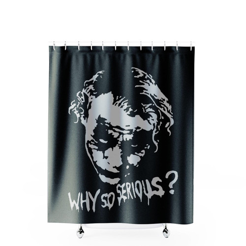 The Joker Heath Ledger Why So Serious Shower Curtains