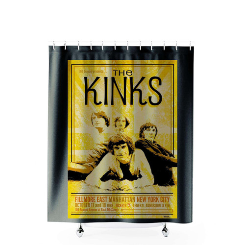 The Kinks Concert Shower Curtains