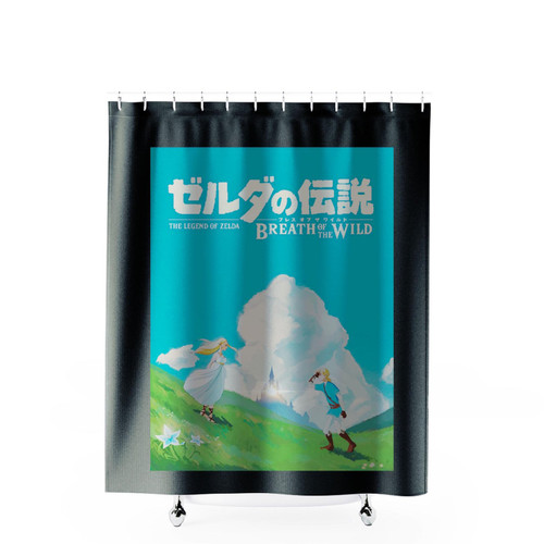 The Legend Of Zelda Breath Of The Wild Inspired Shower Curtains