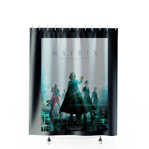 The Matrix Resurrections 2021 Shower Curtains