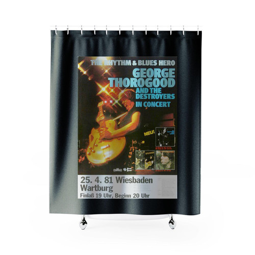George Thorogood In Concert Wiesbaden 1981 Shower Curtains