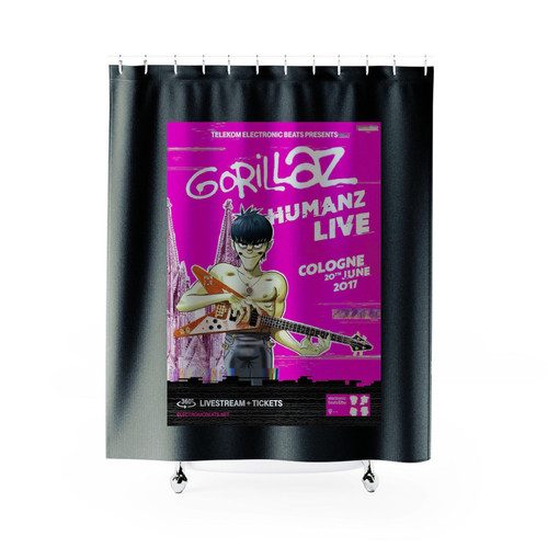 Gorillaz Humanz Live Tour 2017 Germany Concert Shower Curtains