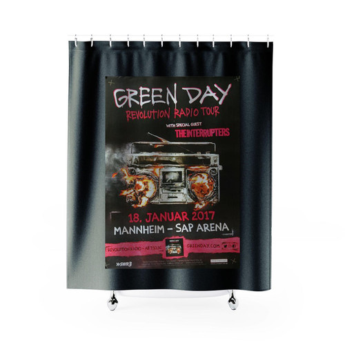 Green Day Revolution Radio Mannheim 2017 Shower Curtains