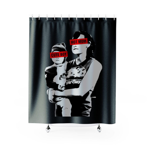 Smilf Hot Mom And Cute Boy Shower Curtains