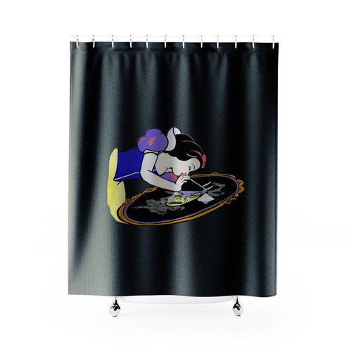 Snow White Ocaine Funny Shower Curtains