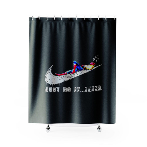 Spider Man Just Do It Later Tom Holland Shower Curtains