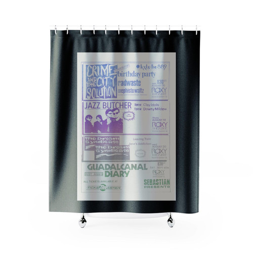 Handbill Concert Values Shower Curtains
