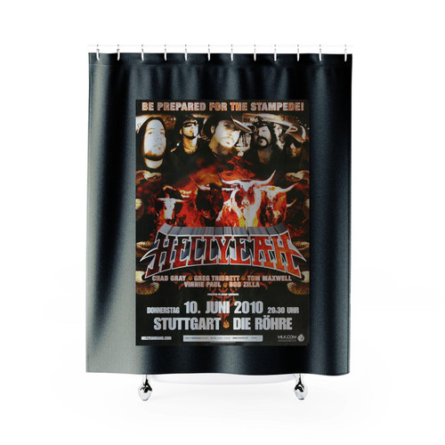 Hellyeah Blood For Blood Stuttgart 2010 Shower Curtains