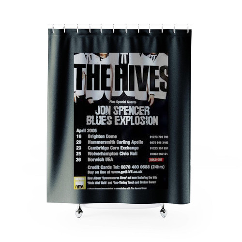 Hives Blues Explosion Uk Tour Shower Curtains
