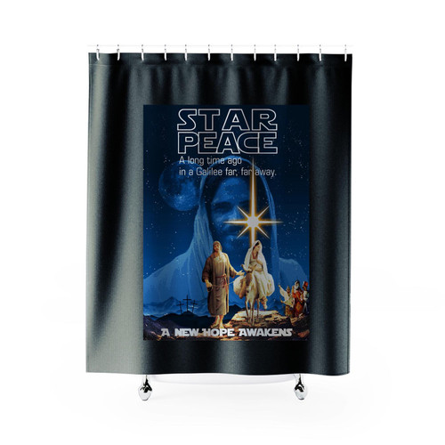 Star Peace A New Hope Awakens Shower Curtains