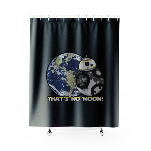 Star Wars R2D2 Robot Thats No Moon Shower Curtains Star Wars R2D2 Robot Thats No Moon Shower Curtains