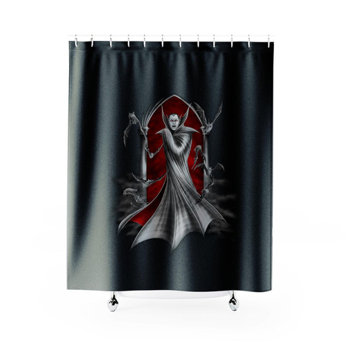 Bat Vampire Halloween Shower Curtains