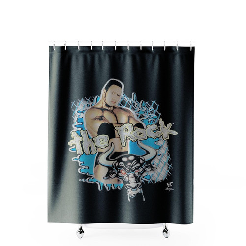 The Rock Vintage 90S Shower Curtains