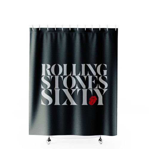 The Rolling Stones Sixty Chic Shower Curtains