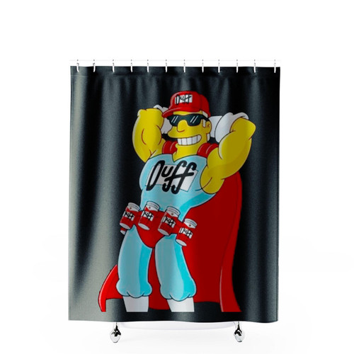 The Simpsons Duffman Shower Curtains