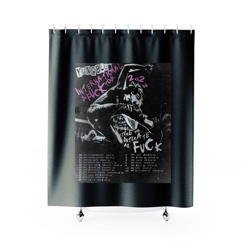 International As Fuck Tour Yungblud Shower Curtains
