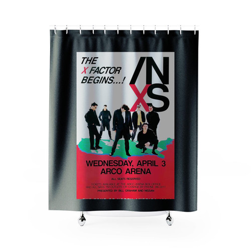 Inxs X Factor North American Tour Arco Arena Sacramento 1991 Original Shower Curtains