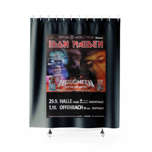 Iron Maiden Halle & Offenbach 1998 Shower Curtains