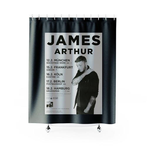 James Arthur Perfect Line Tour 2014 Shower Curtains
