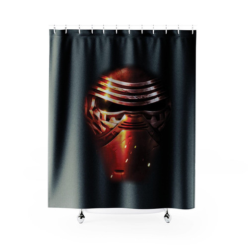 Star Wars The Force Awakens Kylo Ren Mask Effect Shower Curtains