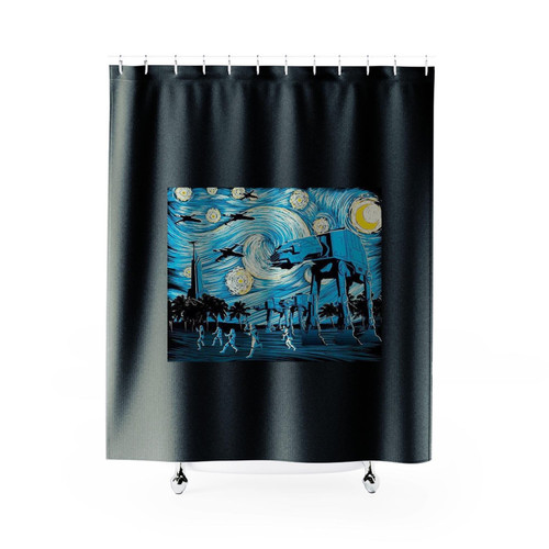 Starry Night Wars Shower Curtains