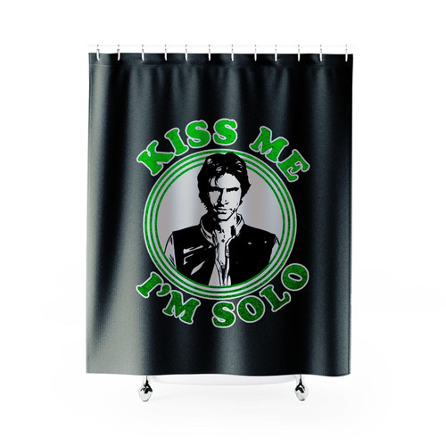 Starwars Han Solo Kiss Me I'm Solo Shower Curtains
