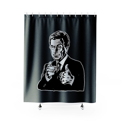 Stephen Colbert Drawing Shower Curtains