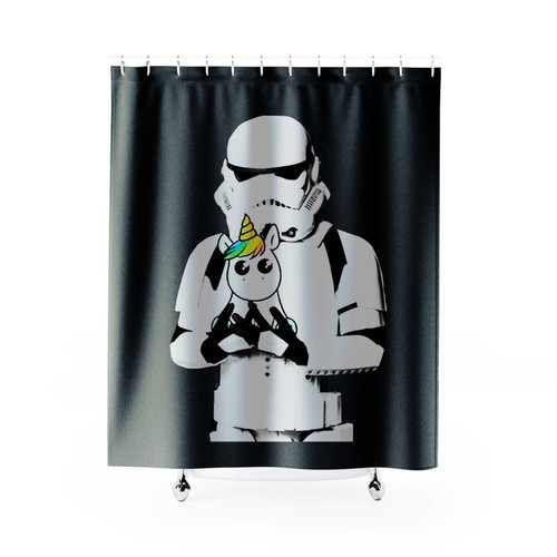 Stromtroopers With Unicorns Shower Curtains