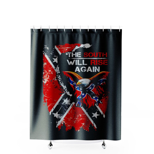 The South Will Rise Again Shower Curtains