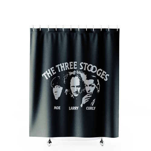 The Stooges Moe Larry Curly Shower Curtains
