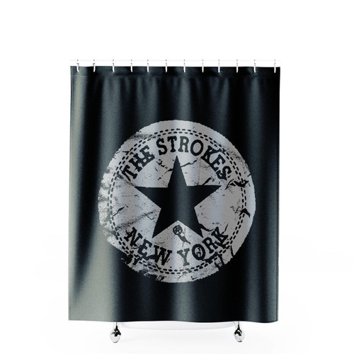 The Strokes New York Rock Shower Curtains