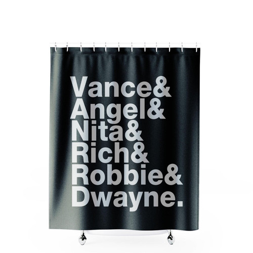The Warring Six Vancen Angel Nita Robbie Dwayne Shower Curtains