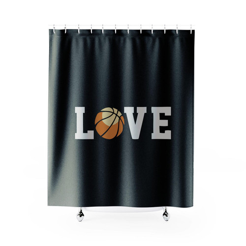 Basketball Shirt Basketball Love Shower Curtains