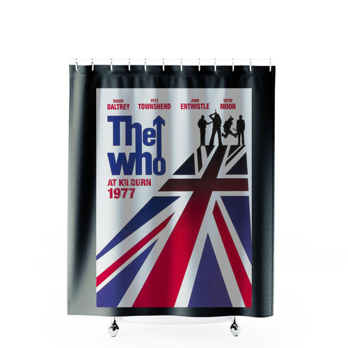 The Who Vintage Concert Iron On Transfer Shower Curtains
