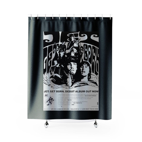 Jet Get Born Shower Curtains