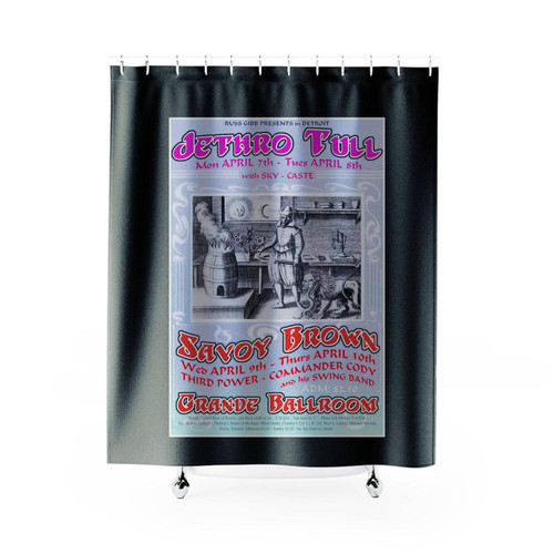 Jethro Tull Savoy Brown Concert 1969 Shower Curtains