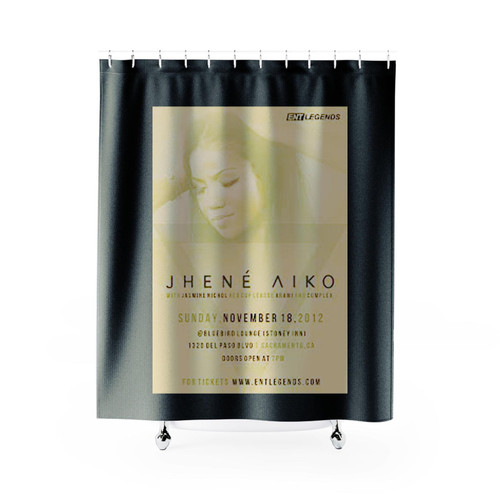 Jhene Aiko Flyer Shower Curtains