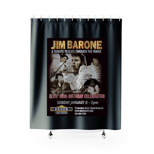 Jim Barone's Elvis Through The Years Shower Curtains
