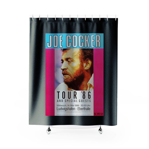 Joe Cocker Civilized Mannheim 1986 Shower Curtains
