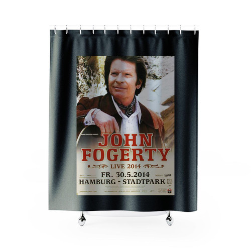 John Fogerty Live In Hamburg Hamburg 2014 Shower Curtains John Fogerty Live In Hamburg Hamburg 2014 Shower Curtains